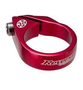 Seat Post Clamp - Bolt Type 34.9mm Red Reverse