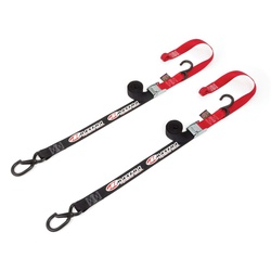 Tie Downs Latch Hook Maxima Bike 2 pack Black/Red