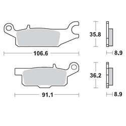 Brake Pads Moto Master YFM Grizzly