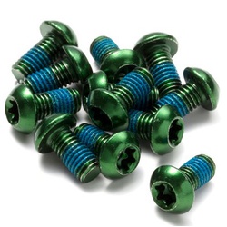 Disc Rotor Bolt Set 12 pcs. Bicycle Green