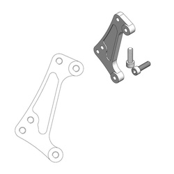 Brake Adapter for Moto Master Caliper