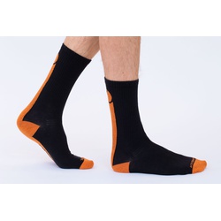 Crew Socks LG/XL Orange Bikes