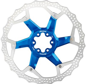 Brake Disc Rotor Bike Reverse AL/Steel 203mm Blue