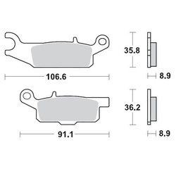 Brake Pads Moto Master YFM Grizzly