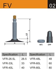 Black Cat Bike Tube FV48 20 x 1.1/8