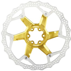 Brake Disc Rotor Bike Reverse AL/Steel 203mm Gold