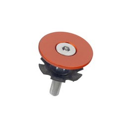 Bicycle steering top cap Anodized orange