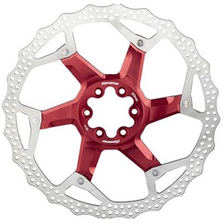 Brake Disc Rotor Bike Reverse AL/Steel 203mm Red