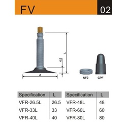 Black Cat Bike Tube FV48 28/29 x 2.125/2.40