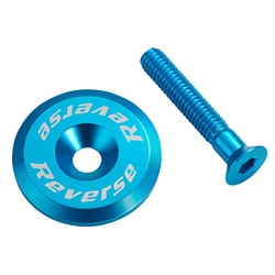 Stem Cap with Screw Bike Reverse Light Blue