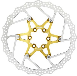 Brake Disc Rotor Reverse AL/Steel 180mm Gold