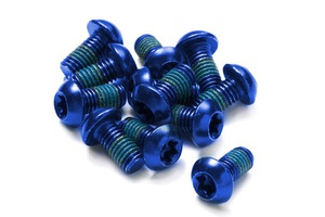 Disc Rotor Bolt Set 12 pcs. Bicycle Blue