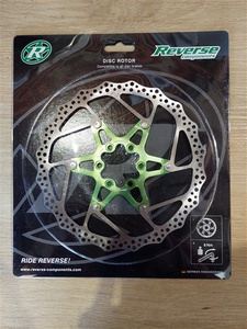 Brake Disc Rotor Bike Reverse AL/Steel 180mm Green