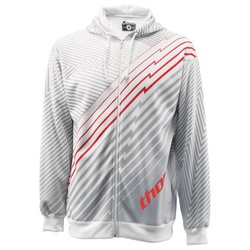 Hoody zip Thor Livewi White Medium