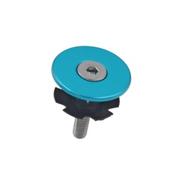 Bicycle steering top cap Anodized light blue