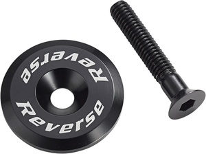 Stem Cap with Screw - Black - Reverse Components