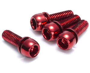 Brake Disc Brake Bolt Set 4 pcs. Bike M6x18mm Red