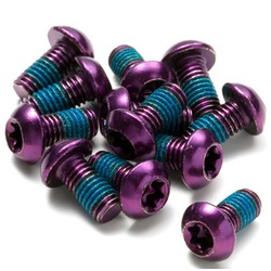 Disc Rotor Bolt Set 12 pcs. Bicycle Purple