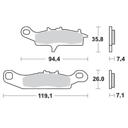 Brake Pads Moto Master