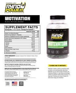 Ryno Power Motivation Pre-Workout Focus Energy