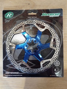 Brake Disc Rotor Reverse AL/Steel 200mm Blue
