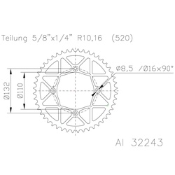 Sprocket Moto Master Alloy