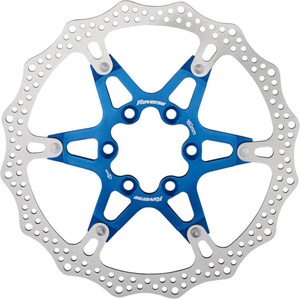 Brake Disc Rotor Bike AL/Steel 160mm Blue