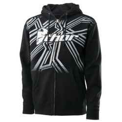 Hoody Zip Thor Mazed Black Medium