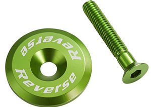 Stem Cap with Screw Bike Reverse Green