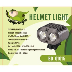 MTB Helmet light Kakapo Lights