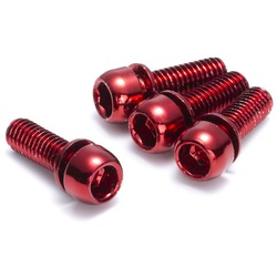 Brake Disc Brake Bolt Set 4 pcs. Bike M6x18mm Red