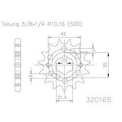 Sprocket Front Moto Master 14T