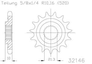 Sprocket Front Moto Master 14T