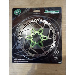 Brake Disc Rotor Bike Reverse AL/Steel 180mm Green
