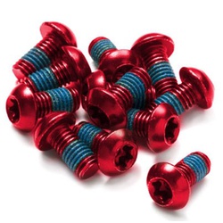 Disc Rotor Bolt Set 12 pcs. Bicycle Red