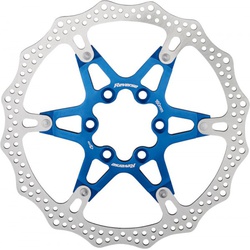 Brake Disc Rotor Bike AL/Steel 160mm Blue