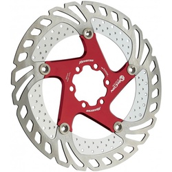 Brake Disc Rotor Reverse Aircon 180mm Red