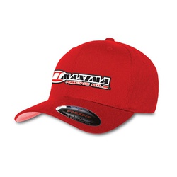 Cap Flat Fitted Bill Hat Maxima Red L/XL