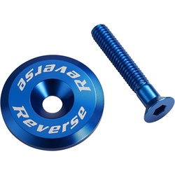 Stem Cap with Screw Bike Reverse Blue