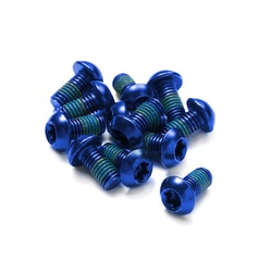 Disc Rotor Bolt Set 12 pcs. Bicycle Blue