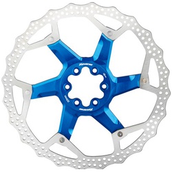 Brake Disc Rotor Bike Reverse AL/Steel 203mm Blue